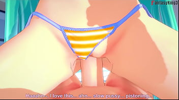 Hatsune miku bikini footjob and blowjob 1 vocaloid full & pov on sheer & fantasyking3