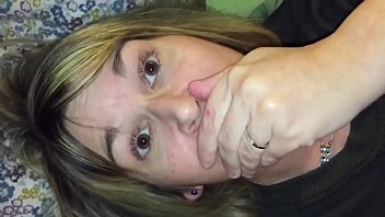 Wife destroying dress smoking bj facial