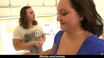 Sexy natural chick trades cash for some rough sex 14