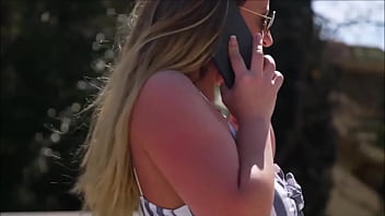 Denice klarskov bts from malaga tour includes public flashing