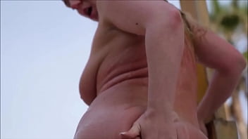 Denice klarskov bts from malaga tour includes public flashing