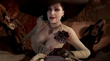 Alcina dimitrescu gives handjob