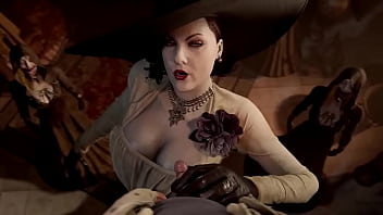 Alcina dimitrescu gives handjob