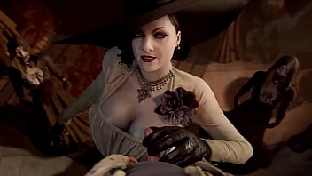 Alcina dimitrescu gives handjob