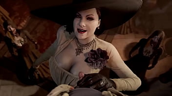 Alcina dimitrescu gives handjob