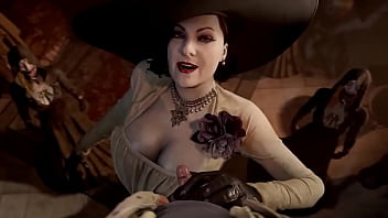 Alcina dimitrescu gives handjob