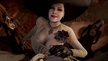 Alcina dimitrescu gives handjob