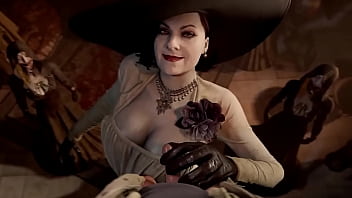 Alcina dimitrescu gives handjob