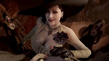 Alcina dimitrescu gives handjob