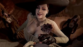 Alcina dimitrescu gives handjob