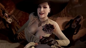 Alcina dimitrescu gives handjob