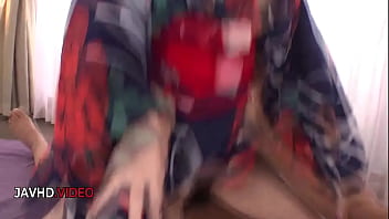 Seductive japanese wife kaori shares fiery passion with two lucky men