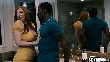 Sexy big tits stepmom and sexy stepdaughter shared big black cock and enjoyed rough sex