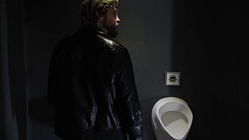 Sabien demonia fucks dean van damme in a public bathrroom