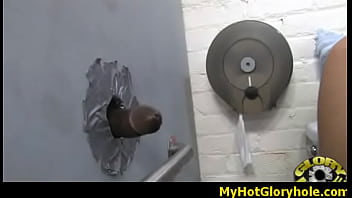 White milf sucking and licking a black cock 17