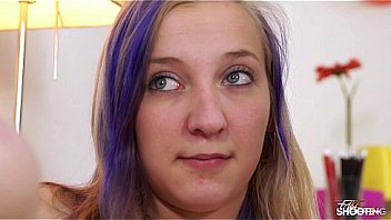 Fakeshooting blonde teenager is totally bored with big horny old cock