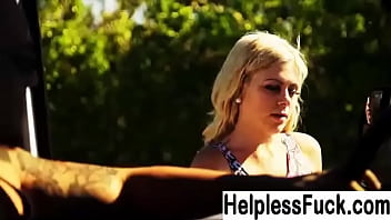 Cute teen in car fucking