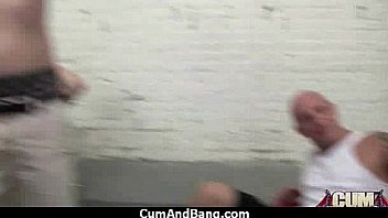 Ebony slut group fucked and facialized 28