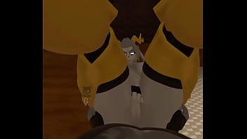 Blessed gets a big surprise in the ass