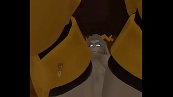 Blessed gets a big surprise in the ass