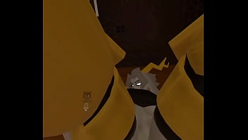 Blessed gets a big surprise in the ass