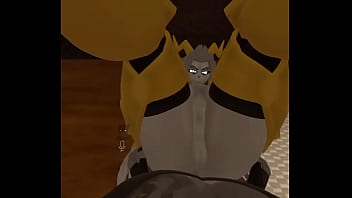 Blessed gets a big surprise in the ass