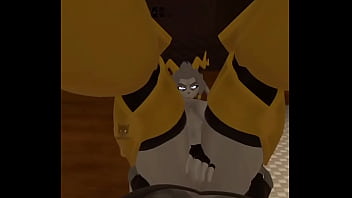 Blessed gets a big surprise in the ass