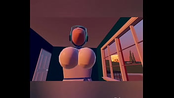 Recroom bunny deepthroats and rides cock