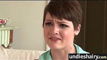 Hottie has a hairy twat 16