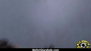 Horny Ebony Suck The Juice From Big White Gloryhole 7 thumbnail