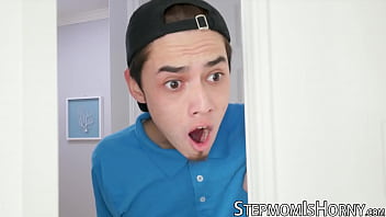 Naughty milf stuffed with stepson cock