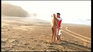 Blonde powerhouse alexis finds some cock on the beach