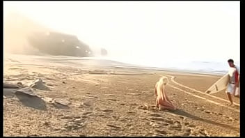 Blonde powerhouse alexis finds some cock on the beach