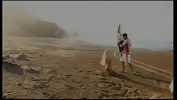 Blonde powerhouse alexis finds some cock on the beach