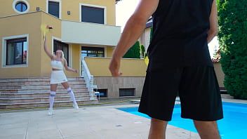 Slutty babe larissa leite with big natural tits gets double anal penetration from five big cocks 0% pussy eks415