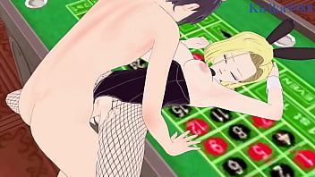 Android 18 bunny girl and chi chi bunny girl intense sex dragon ball hentai