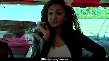 Desperate teen naked in public and fucks to pay rent 7