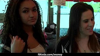 Desperate teen naked in public and fucks to pay rent 7