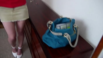 Riley reynolds cute blonde blue eyes coed pov blowjob and huge messy facial