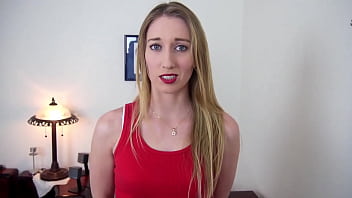 Riley reynolds cute blonde blue eyes coed pov blowjob and huge messy facial