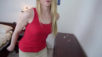 Riley reynolds cute blonde blue eyes coed pov blowjob and huge messy facial