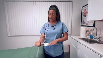 Hot curvy latina nurse maya farrell takes a massive cum sample