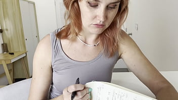 Naughty stepsister gets hogtied on the floor