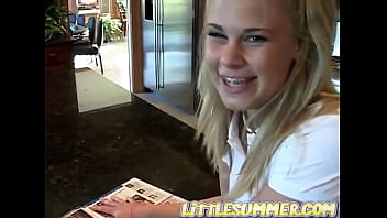 Sexy american blonde teen little summer showing off her small tits Sexy american blonde teen little summer showing off her small tits