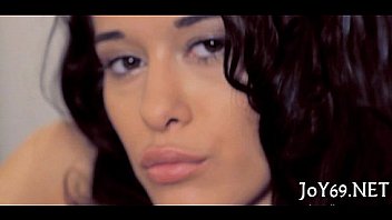 Yummy teen rubs horny wet