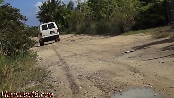 Gagged bdsm teen gets wam