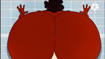 Ebony slut riding huge cock pov