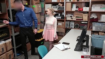 Sexy babe gets fucked for stealing the security officers wallet Sexy babe gets fucked for stealing the security officers wallet