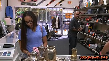 Desperate nurse with glasses gets banged