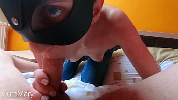 Blowjob and swallow on coronavirus lockdown